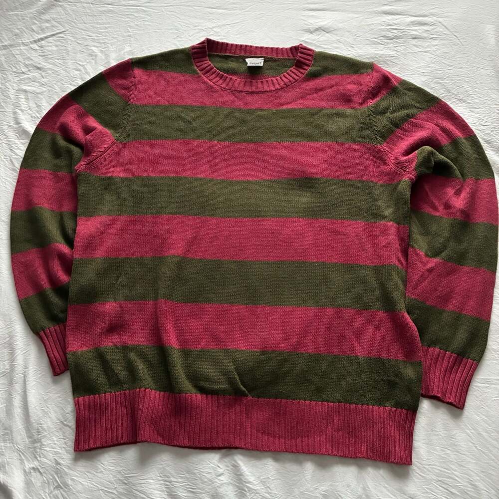 Official A Nightmare on Elm Street Freddy Krueger striped Sweater Size L